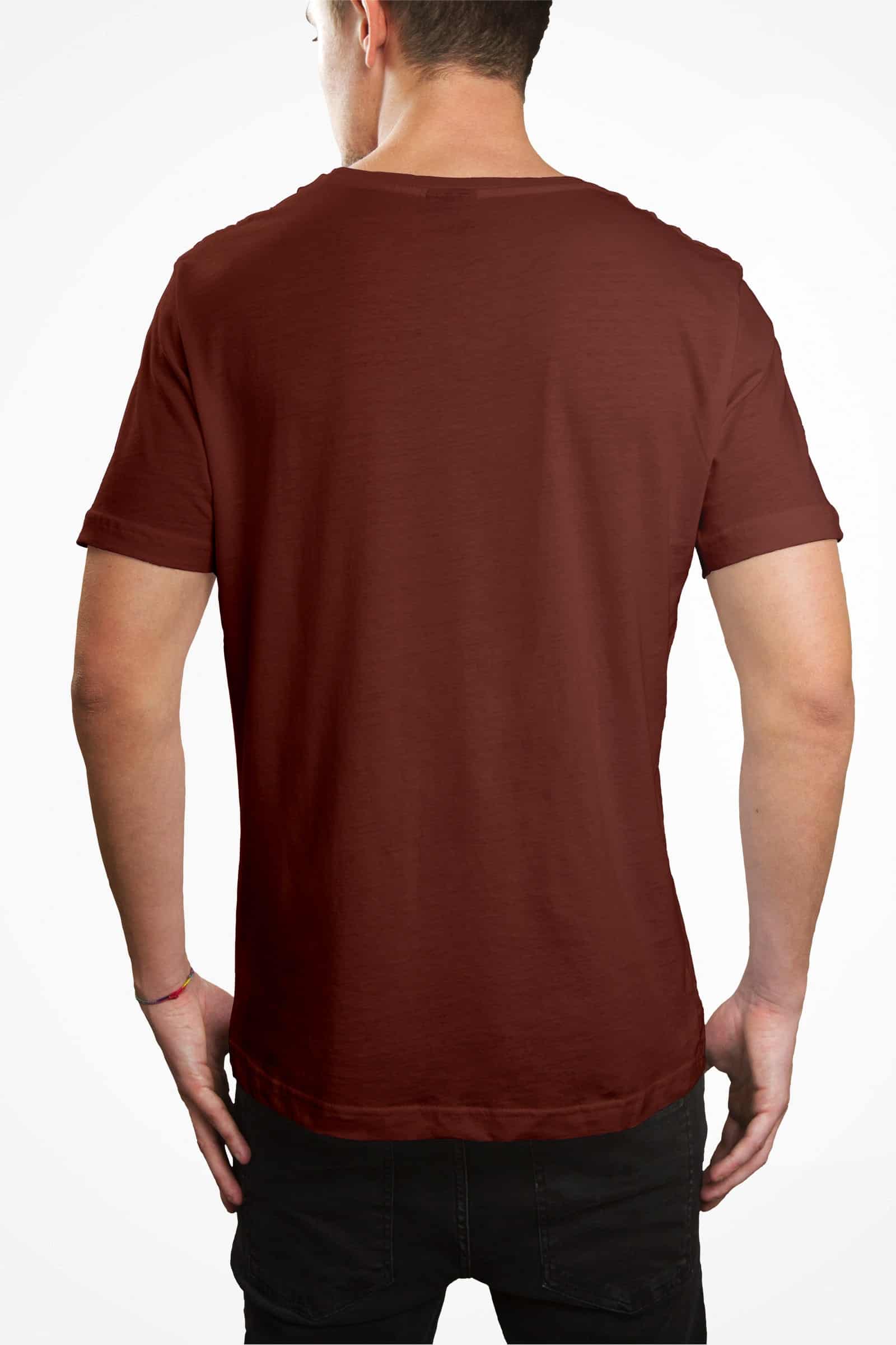 Surfing Rust Cotton Tee - Image 4